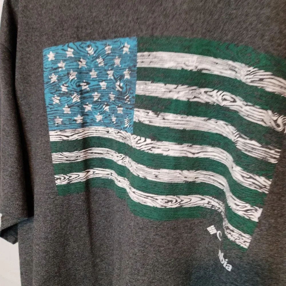 Columbia American Flag Tee Size XL
